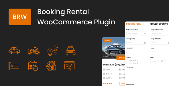 BRW 1.8.8 - Booking Rental Plugin WooCommerce