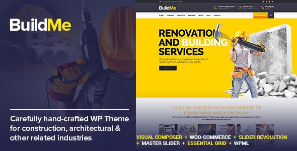 BuildMe 6.1 – Construction & Architectural WP Theme