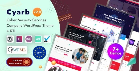 Cyarb 2.0 – Cyber Security Solutions WordPress Theme