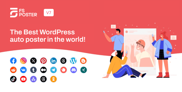 FS Poster 7.2.0 - WordPress Social media Auto Poster & Scheduler [Facebook, Instagram, Twitter, Pinterest]