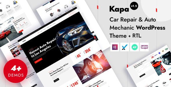 Kapa 1.5.0 - Car Repair & Auto Services WordPress Theme