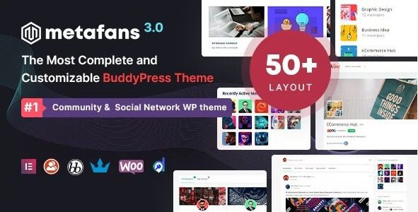 MetaFans 3.3.5 - Community & Social Network BuddyPress Theme
