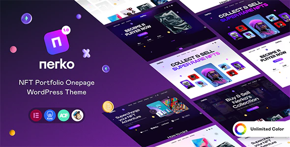 Nerko 1.2.0 - NFT Portfolio WordPress Theme