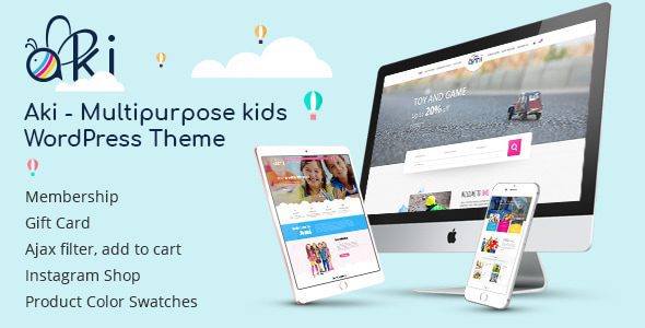 Aki 2.1.1 – Multipurpose Kids WordPress Theme