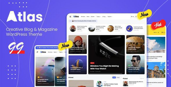 Atlas 2.1.0 - Creative Blog & News WordPress Theme