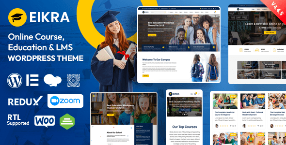 Eikra 4.4.17 – Education WordPress Theme