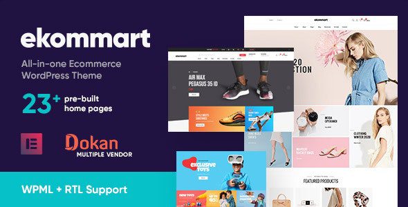 ekommart 4.1.6 - All-in-one eCommerce WordPress Theme