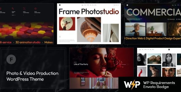 Frame 2.1.0 – Photo & Video WordPress Theme + AI