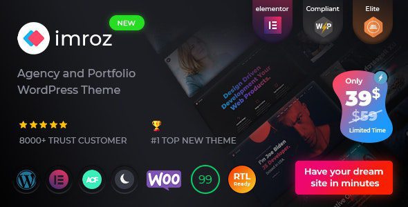 Imroz 1.6.2 – Agency & Portfolio Theme