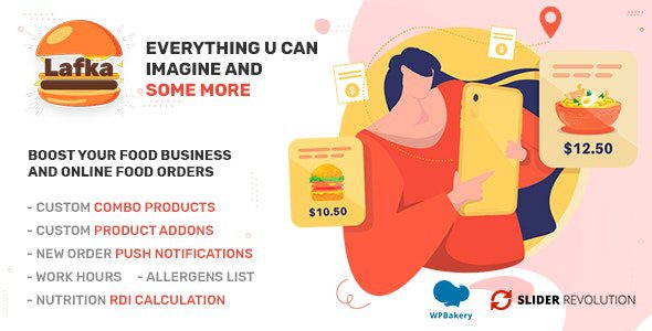 Lafka 4.5.7 - Multi Store Burger - Pizza & Food Delivery WooCommerce Theme