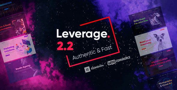 Leverage 2.2.8 – Creative Agency & Portfolio WordPress Theme