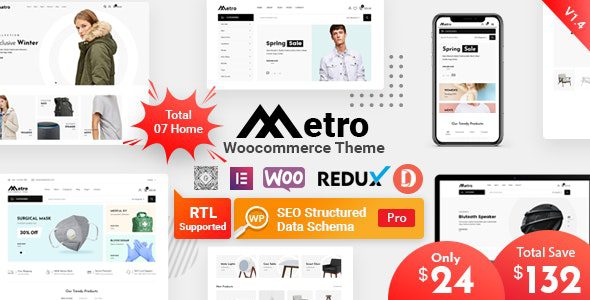 Metro 2.11 – Minimal WooCommerce WordPress Theme