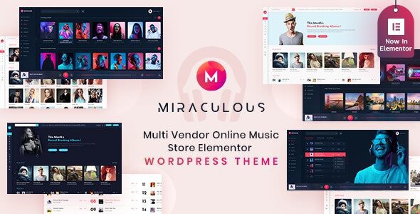 Miraculous 2.0.6 – Multi Vendor Online Music Store Elementor WordPress Theme