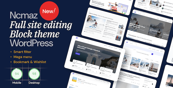 Ncmaz 1.4.3 – News Magazine Full Site Editing WordPress Block Theme
