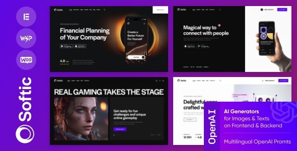 Softic 1.7.0 – SaaS Software & Application WordPress Theme